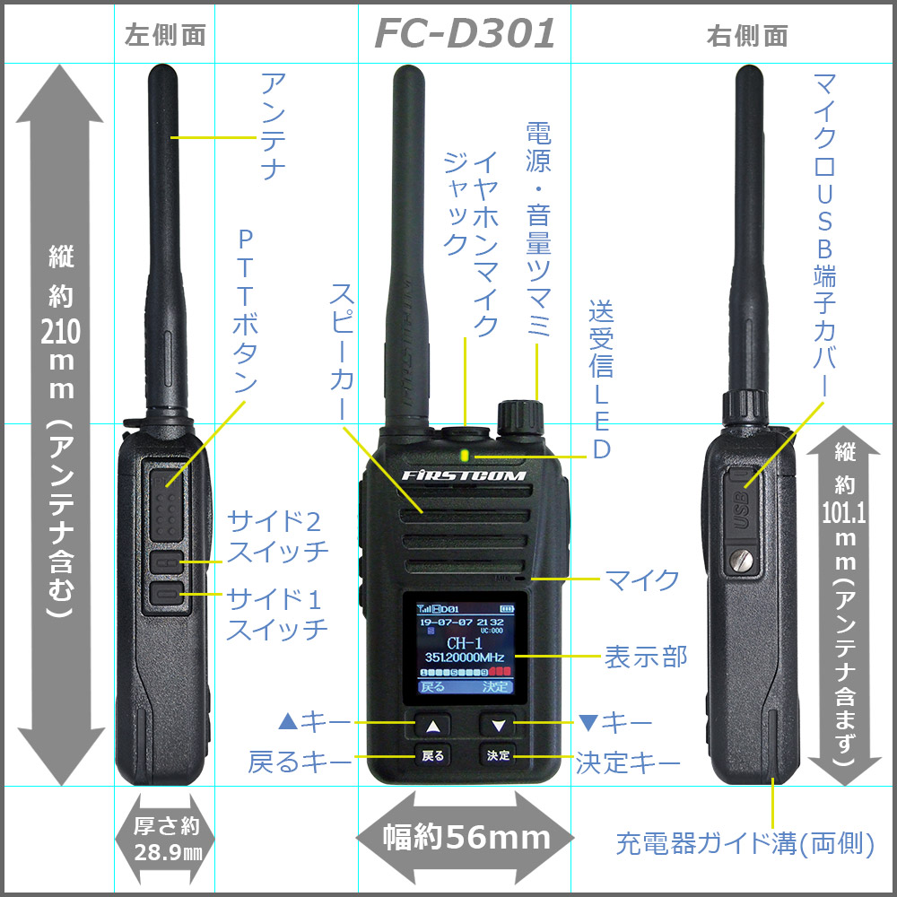 デジタル簡易無線 FC-D301コメントありがとうございます